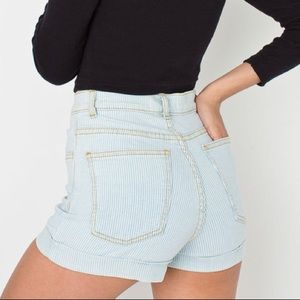 American Apparel high waisted striped shorts - 27